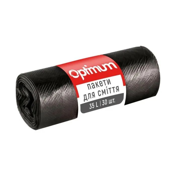 Пакеты для мусора PRO service Optimum HD Черные 35 л 30 шт. (4823071624175)
