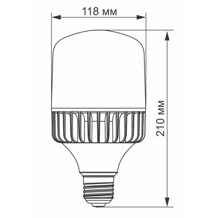 Лампочка Videx A118 50W E27 5000K (VL-A118-50275) зображення 3
