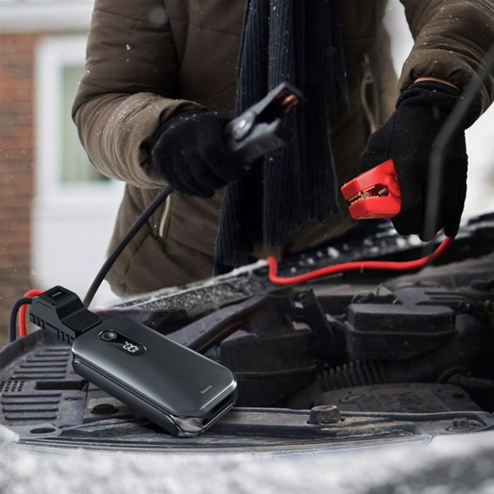 Пуско зарядний пристрій Baseus 12000mAh Super Energy Pro Car Jump Starter Black (CRJS03-01) зображення 7