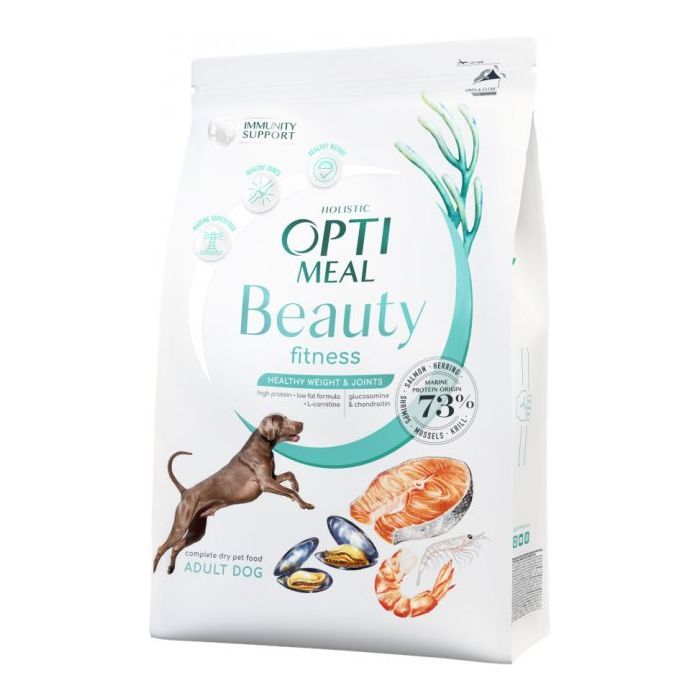 Сухий корм для собак Optimeal Beauty Fitness беззерновий на основі морепродуктів 1.5 кг (4820215366816)