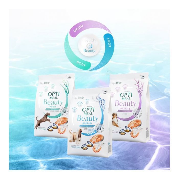 Сухий корм для собак Optimeal Beauty Fitness беззерновий на основі морепродуктів 1.5 кг (4820215366816) зображення 9