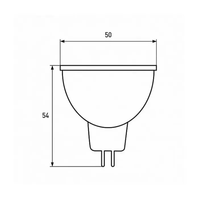 Лампочка Eurolamp LED SMD MR16 5W GU5.3 4000K 220V (LED-SMD-05534(P)) изображение 3