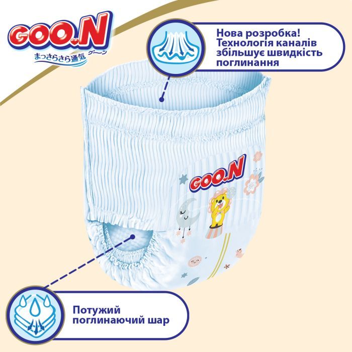 Подгузники GOO.N Premium Soft 7-12 кг размер М унисекс 50 шт (863227) изображение 4