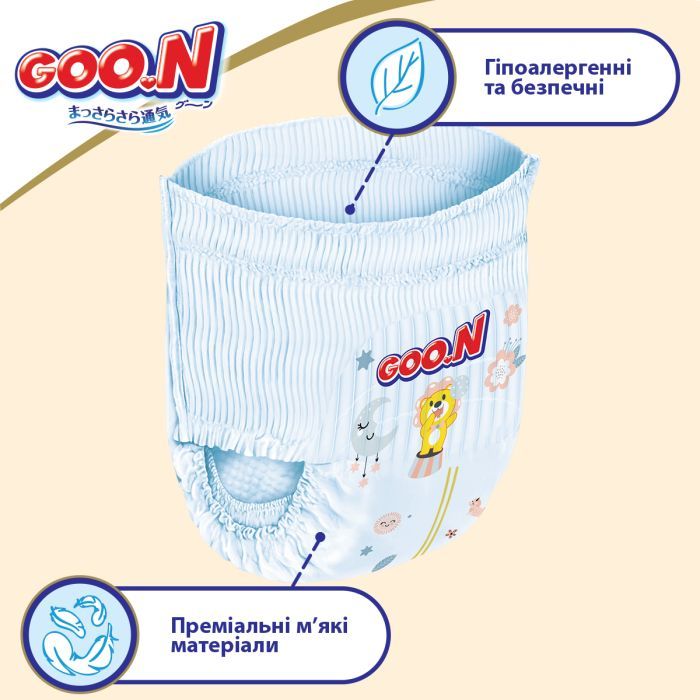 Подгузники GOO.N Premium Soft 7-12 кг размер М унисекс 50 шт (863227) изображение 6