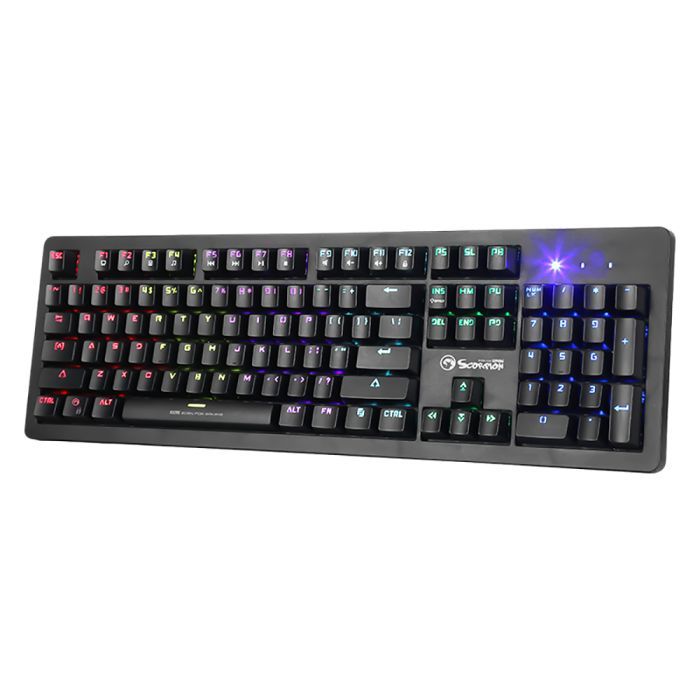 Клавіатура Marvo KG916 Multi-LED Mechanical Blue Switch USB (KG916) зображення 2