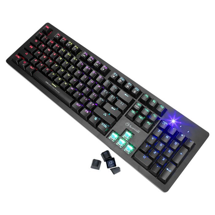 Клавіатура Marvo KG916 Multi-LED Mechanical Blue Switch USB (KG916) зображення 4