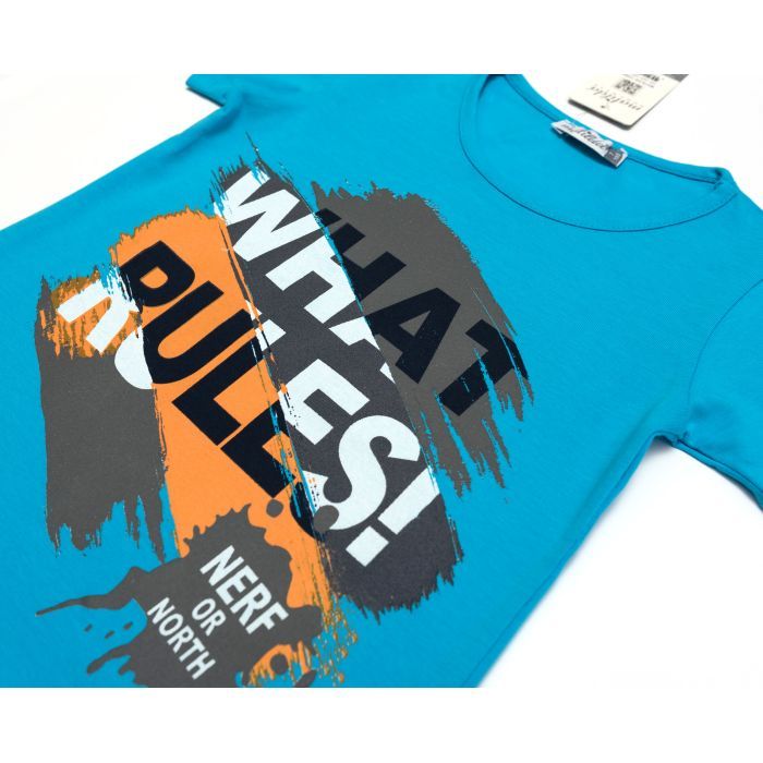 Піжама дитяча Matilda "WHAT RULES!" (M12264-3-128B-blue) зображення 4
