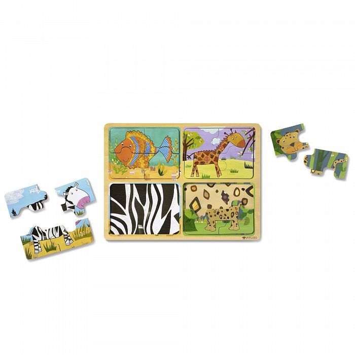 Пазл Melissa&Doug дерев'яні у футлярі "Тварини" (MD31362)
