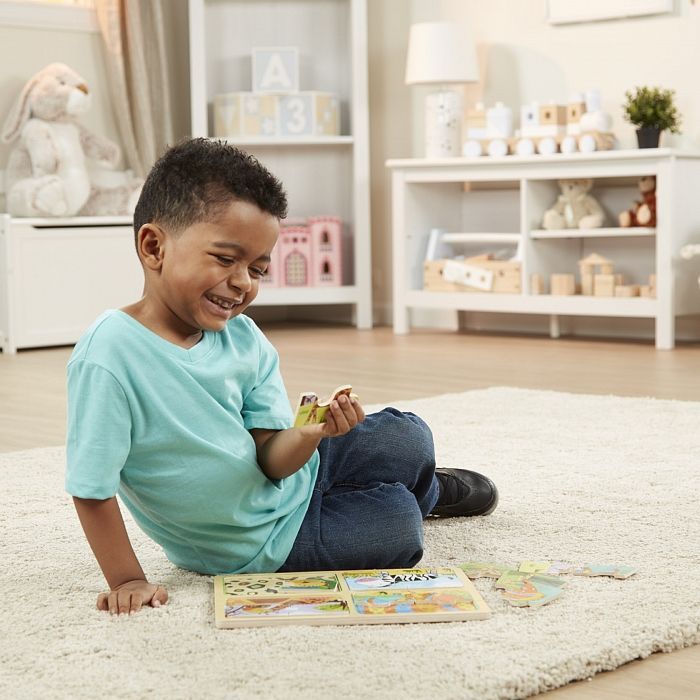 Пазл Melissa&Doug дерев'яні у футлярі "Тварини" (MD31362) зображення 3