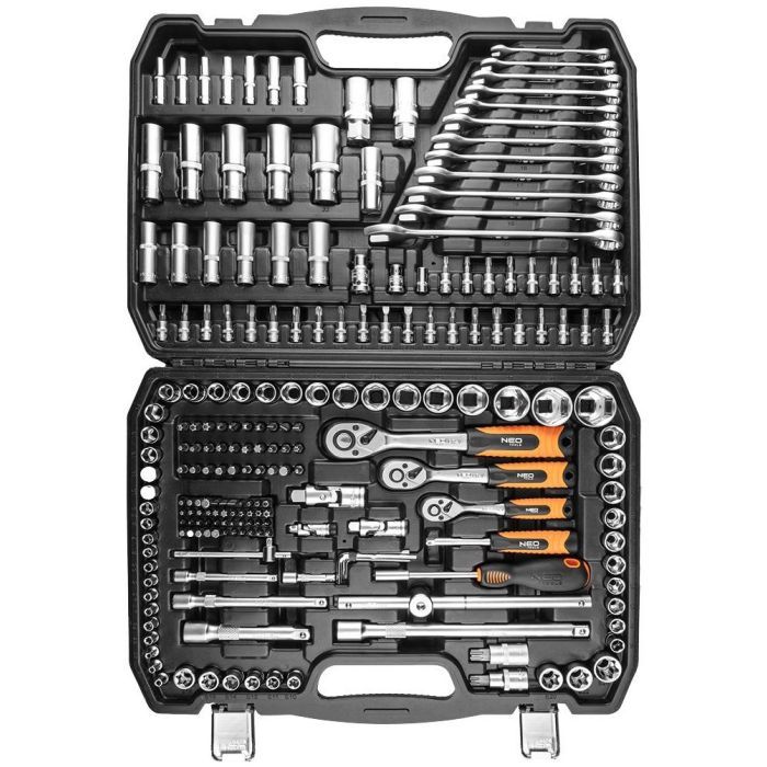 Набор инструментов Neo Tools 1/2", 3/8", 1/4", 216 шт. (10-216) изображение 2