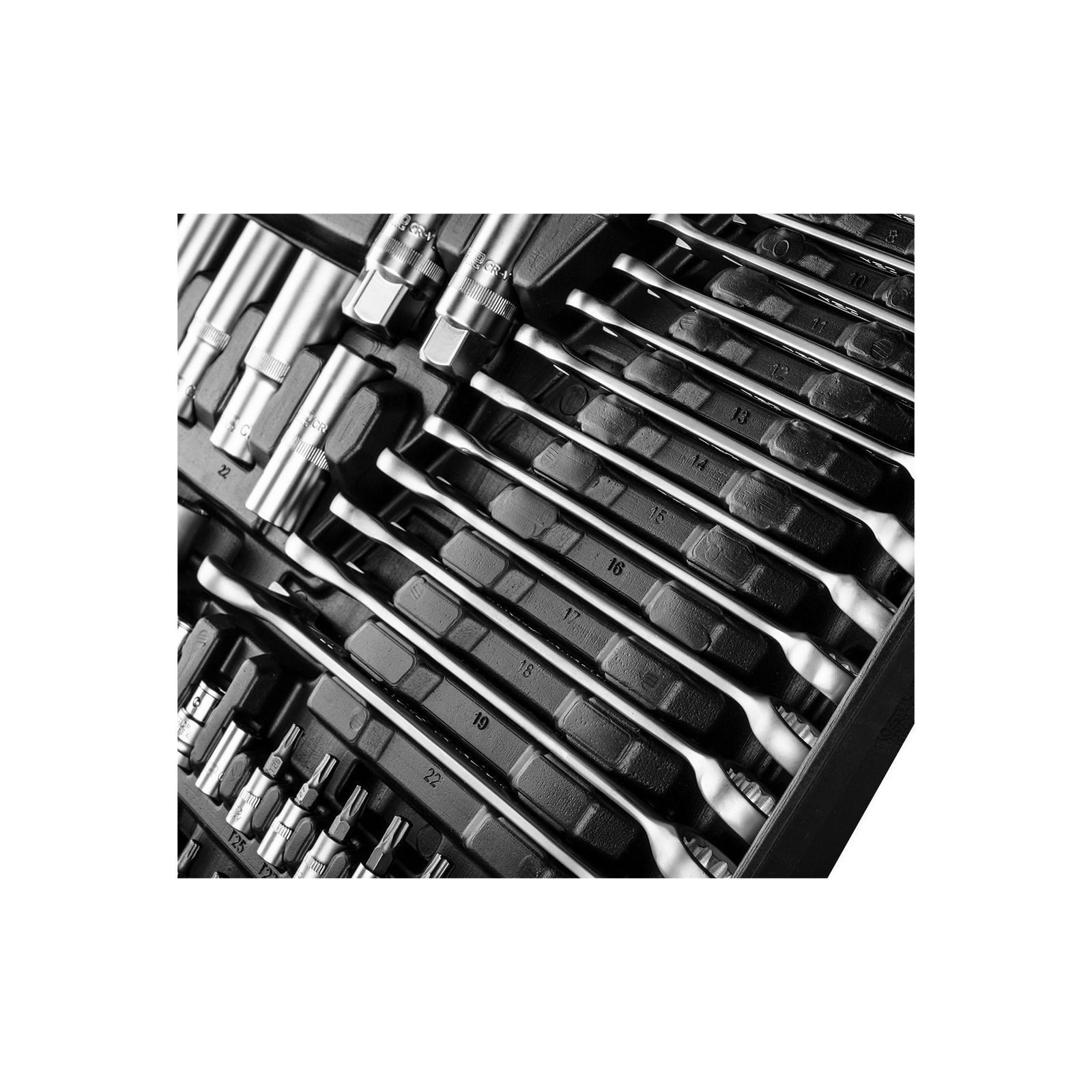 Набір інструментів Neo Tools 1/2", 3/8", 1/4", 216 шт. (10-216) зображення 5