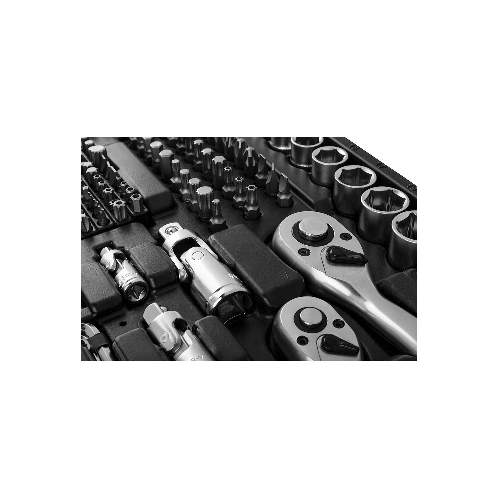 Набір інструментів Neo Tools 1/2", 3/8", 1/4", 216 шт. (10-216) зображення 6