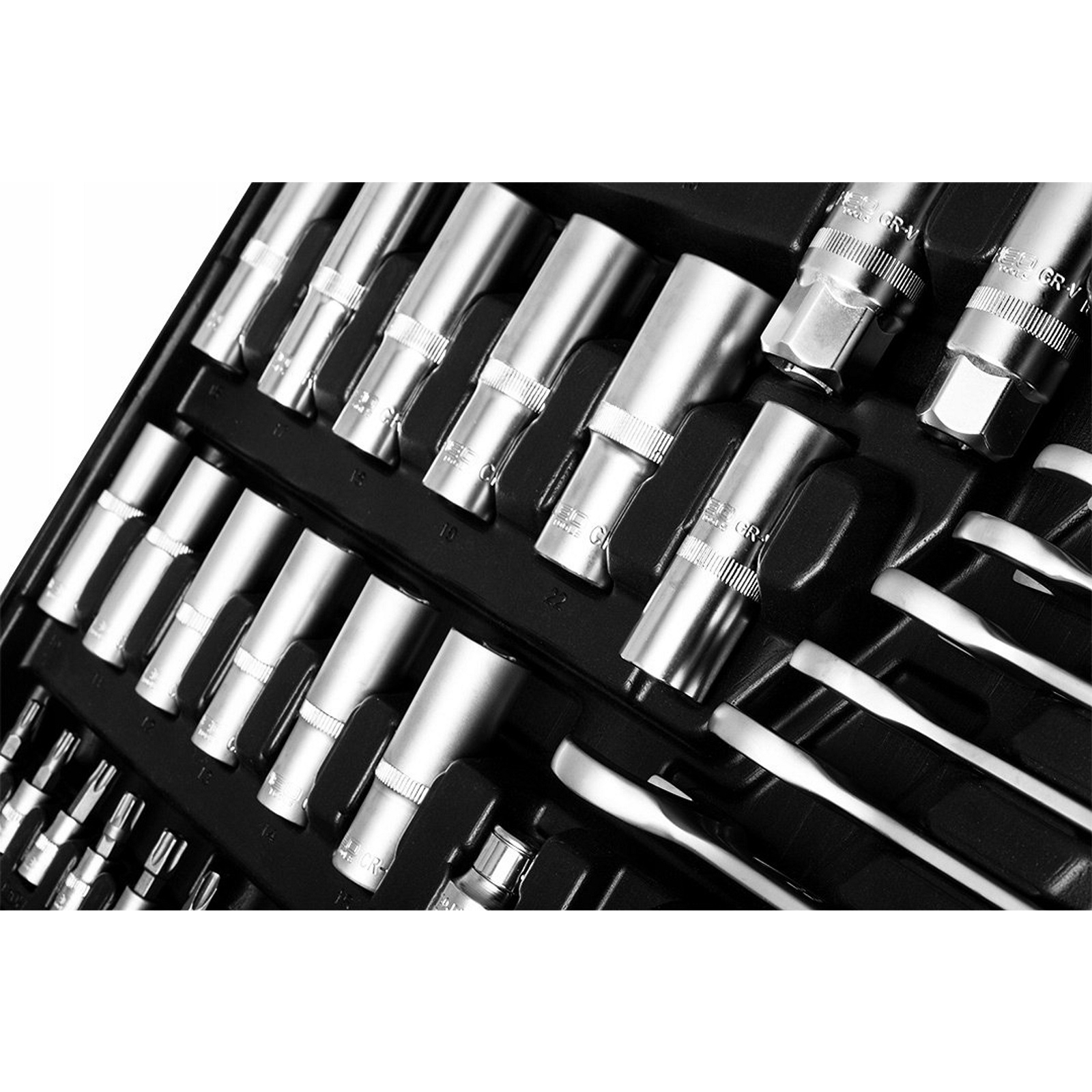 Набір інструментів Neo Tools 1/2", 3/8", 1/4", 216 шт. (10-216) зображення 7