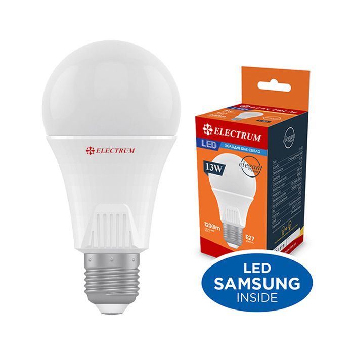 Лампочка Electrum A65 13W PA LS-33 Elegant E27 4000K (A-LS-1437) зображення 2