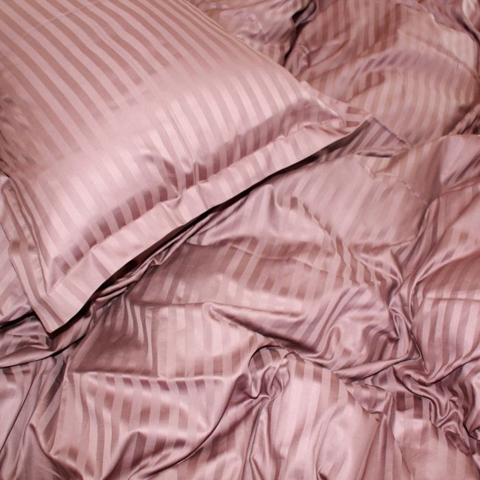 Постельное белье MirSon Satin Stripe 30-0006DarkBrown 160х220 Семейный (2200005249499) изображение 5