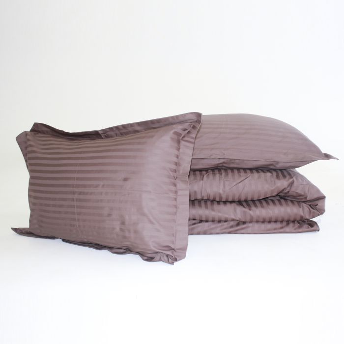 Постельное белье MirSon Satin Stripe 30-0006DarkBrown 160х220 Семейный (2200005249499) изображение 8