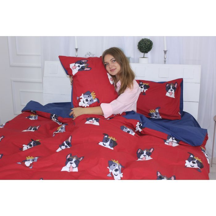 Постільна білизна MirSon Бязь Ranforce Elite 17-0568 Kings of dogs 143х210х2 (2200004682051) зображення 2