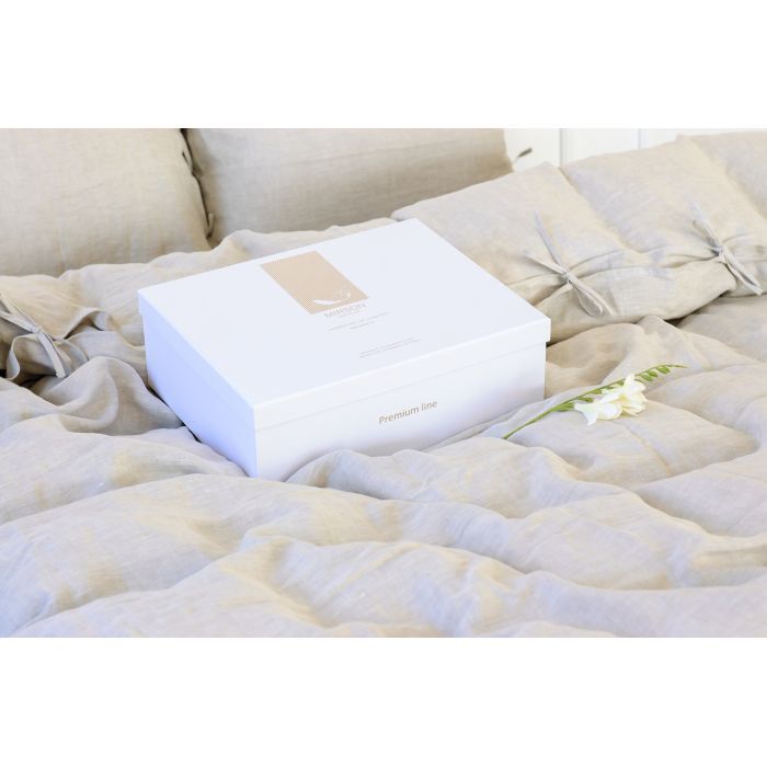 Постельное белье MirSon Лен Grey sky 2х160х220 (2200005371534) изображение 7