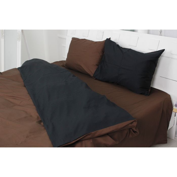 Постельное белье MirSon Сатин Premium Dark Chocolate 0211+0055 110х140 (2200000687036) изображение 6