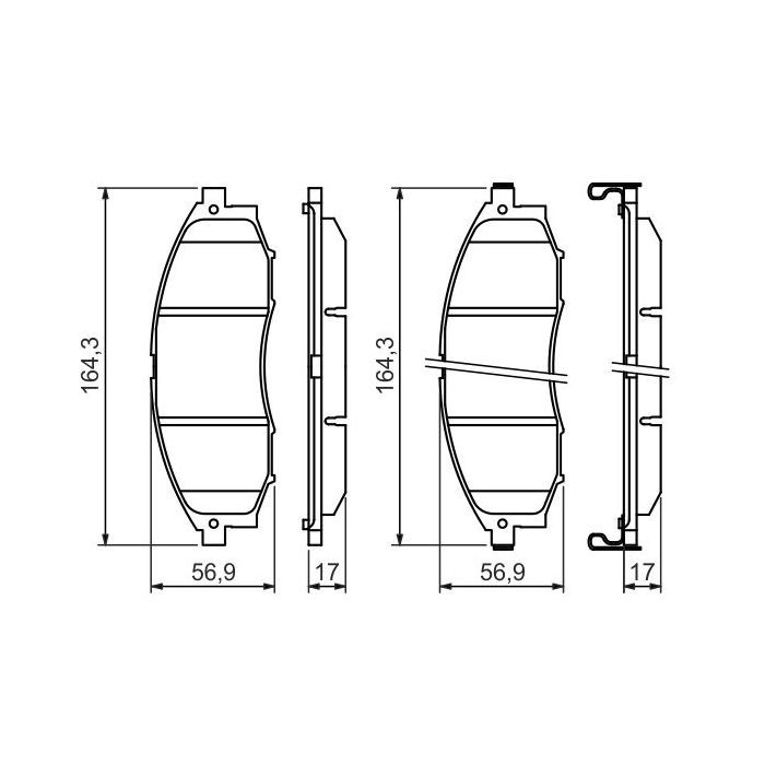 Тормозные колодки Bosch 0 986 494 152 изображение 6