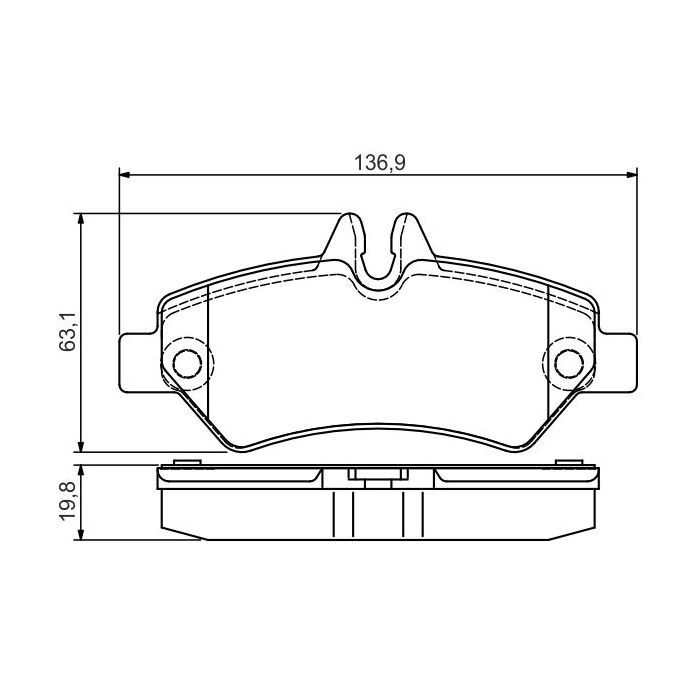 Гальмівні колодки Bosch 0 986 495 100 зображення 3