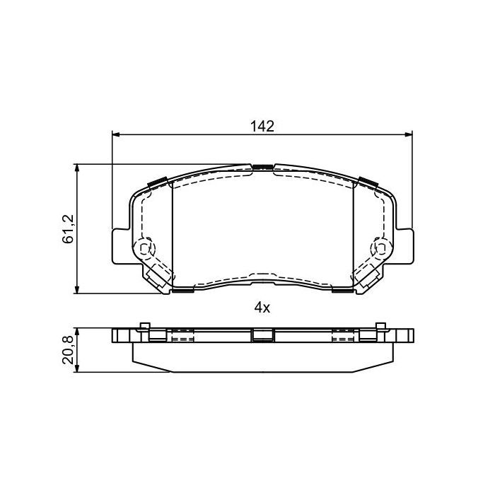Гальмівні колодки Bosch 0986495405