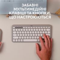 Клавіатура Logitech K380 Multi-Device Bluetooth UA Sand (920-011165) зображення 2