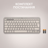 Клавіатура Logitech K380 Multi-Device Bluetooth UA Sand (920-011165) зображення 9