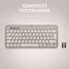 Клавіатура Logitech K380 Multi-Device Bluetooth UA Sand (920-011165) зображення 9