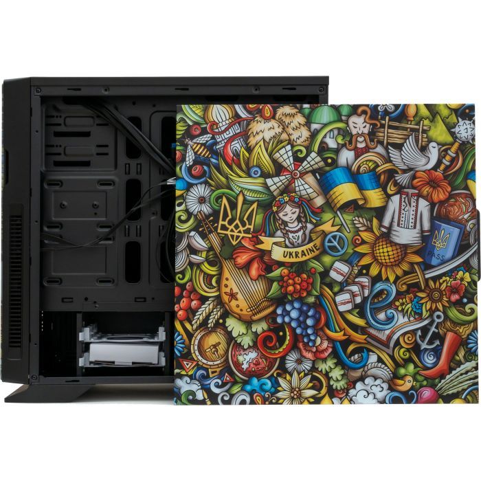 Корпус Vinga Black Widow Ukraine Free (01230011784) изображение 9
