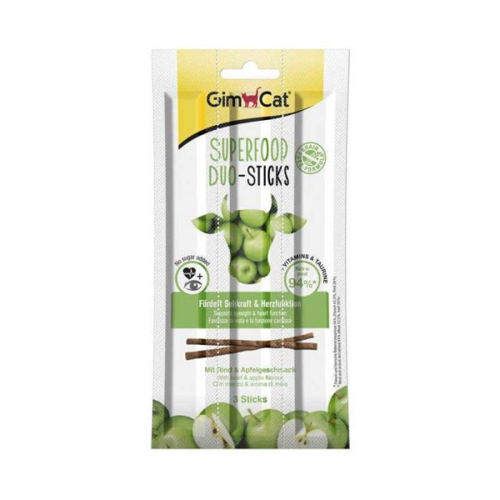 Лакомство для котов GimCat Superfood Duo-Sticks 3 шт (говядина) (4002064420561/4002064420950)