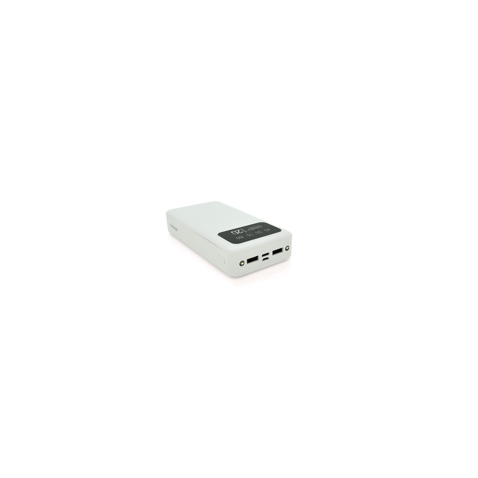 Батарея универсальная Linkage 20000mAh Input:Type-C/Micro-USB, Output:USB-A*2(2.1A), White/Black (LKP-27 / 28373) изображение 2