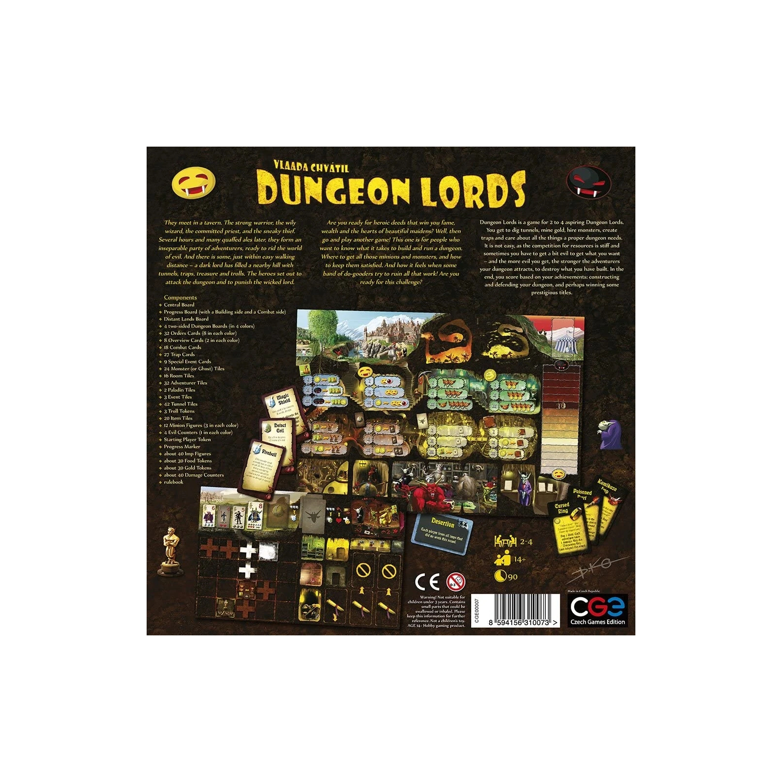 Настольная игра Czech Games Edition Dungeon Lords (Лорды Подземелий) англ. (8594156310073) изображение 9