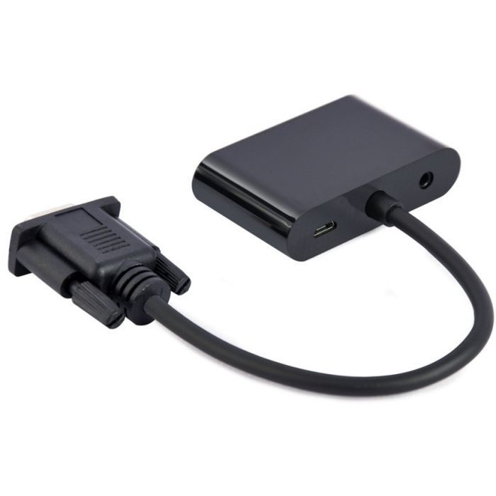 Перехідник Cablexpert VGA to HDMI/VGA+audio 3.5mm (A-VGA-HDMI-02) зображення 2