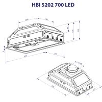 Вытяжка кухонная Minola HBI 5202 BL 700 LED изображение 10