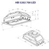 Вытяжка кухонная Minola HBI 5202 BL 700 LED изображение 10