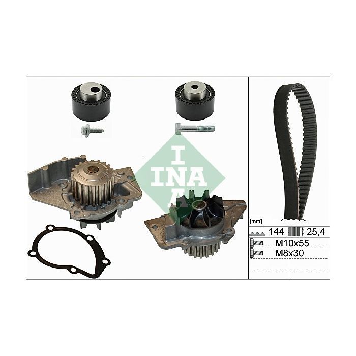 Комплект ременя ГРМ з помпой INA 530 0235 30