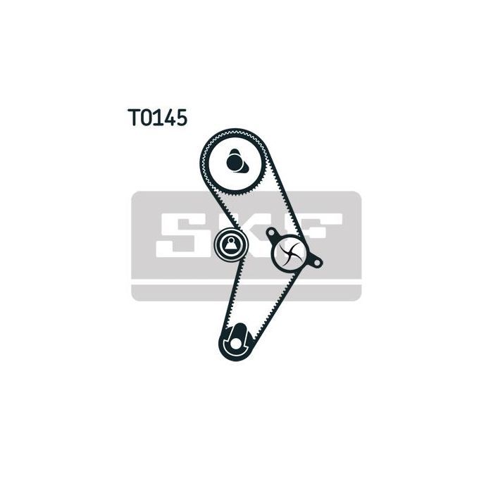 Комплект ременя ГРМ з помпой SKF VKMC 06009 зображення 2