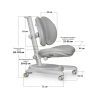 Дитяче крісло Mealux Ortoback Duo Grey (Y-510 G) зображення 3