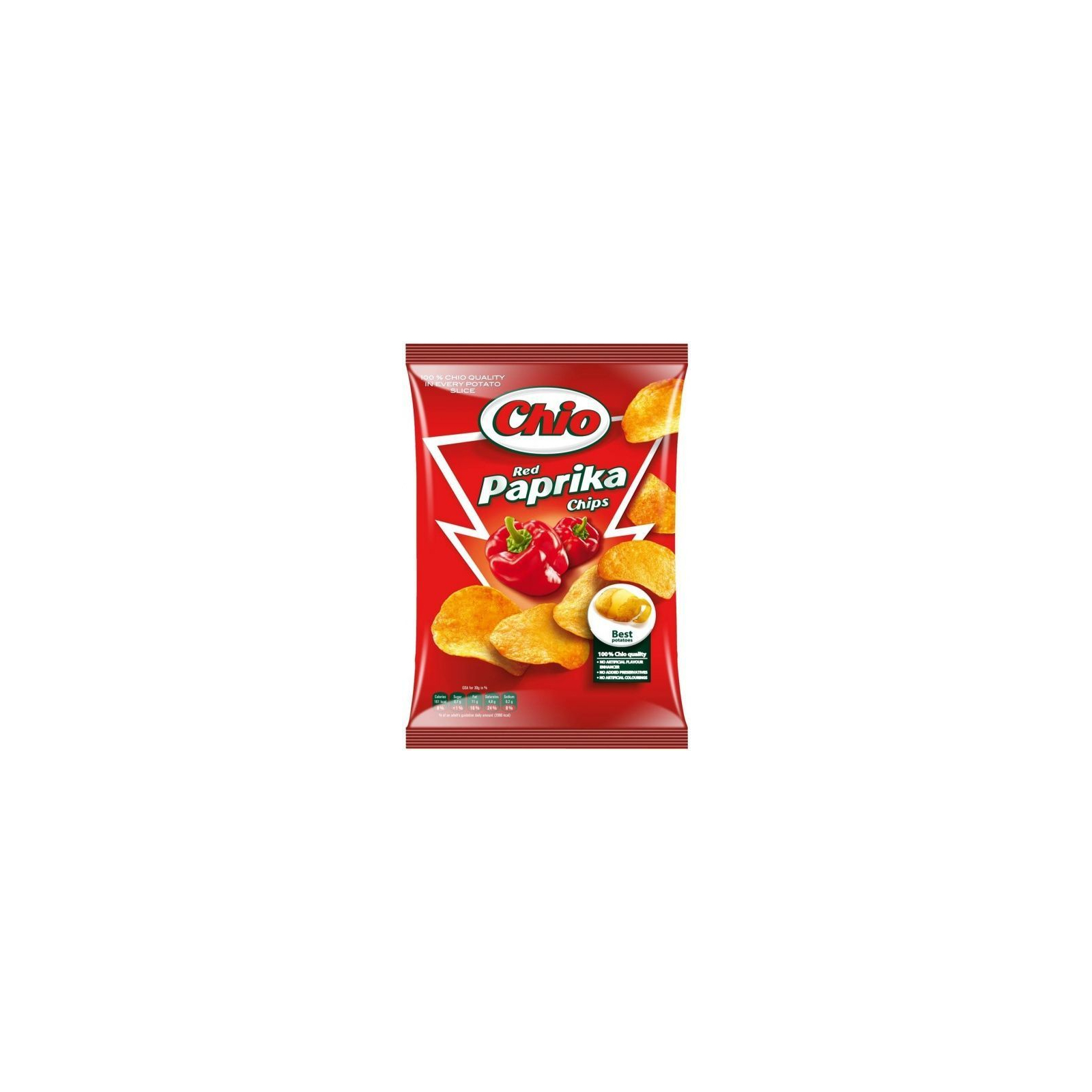 Чіпси Chio Chips зі смаком паприки 150 г (5997312700634)