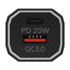 Зарядний пристрій MAKE car 38W PD+QC Black (MCW-34PBK) зображення 2