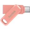 USB флеш накопитель SanDisk 256GB Ultra Dual Drive Go USB 3.0/Type-C Peach (SDDDC3-256G-G46PC) изображение 2