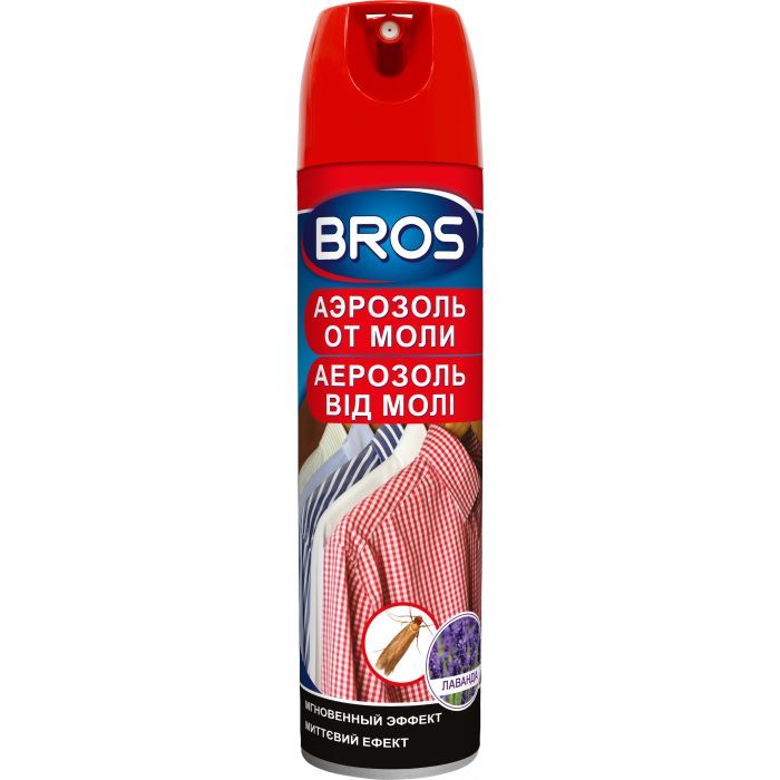 Аэрозоль от насекомых Bros от моли 150 мл (5904517061453/5904517001213)