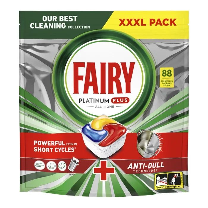Таблетки для посудомоечных машин Fairy Platinum Plus All in One Lemon 71 шт. (8700216236126)