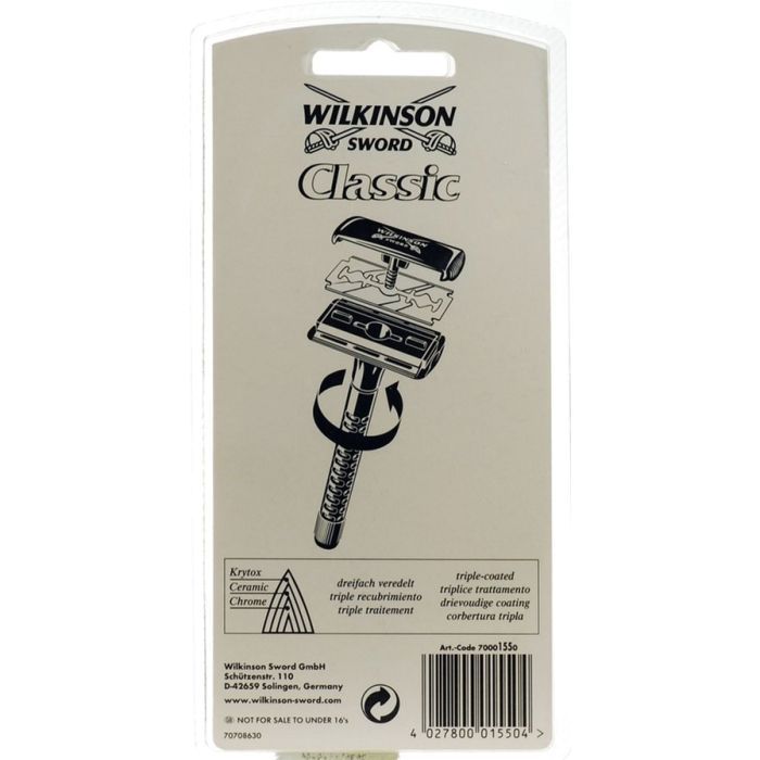 Бритва Wilkinson Sword Classic Double Edge Razor + 5 сменных лезвий (4027800015504) изображение 8