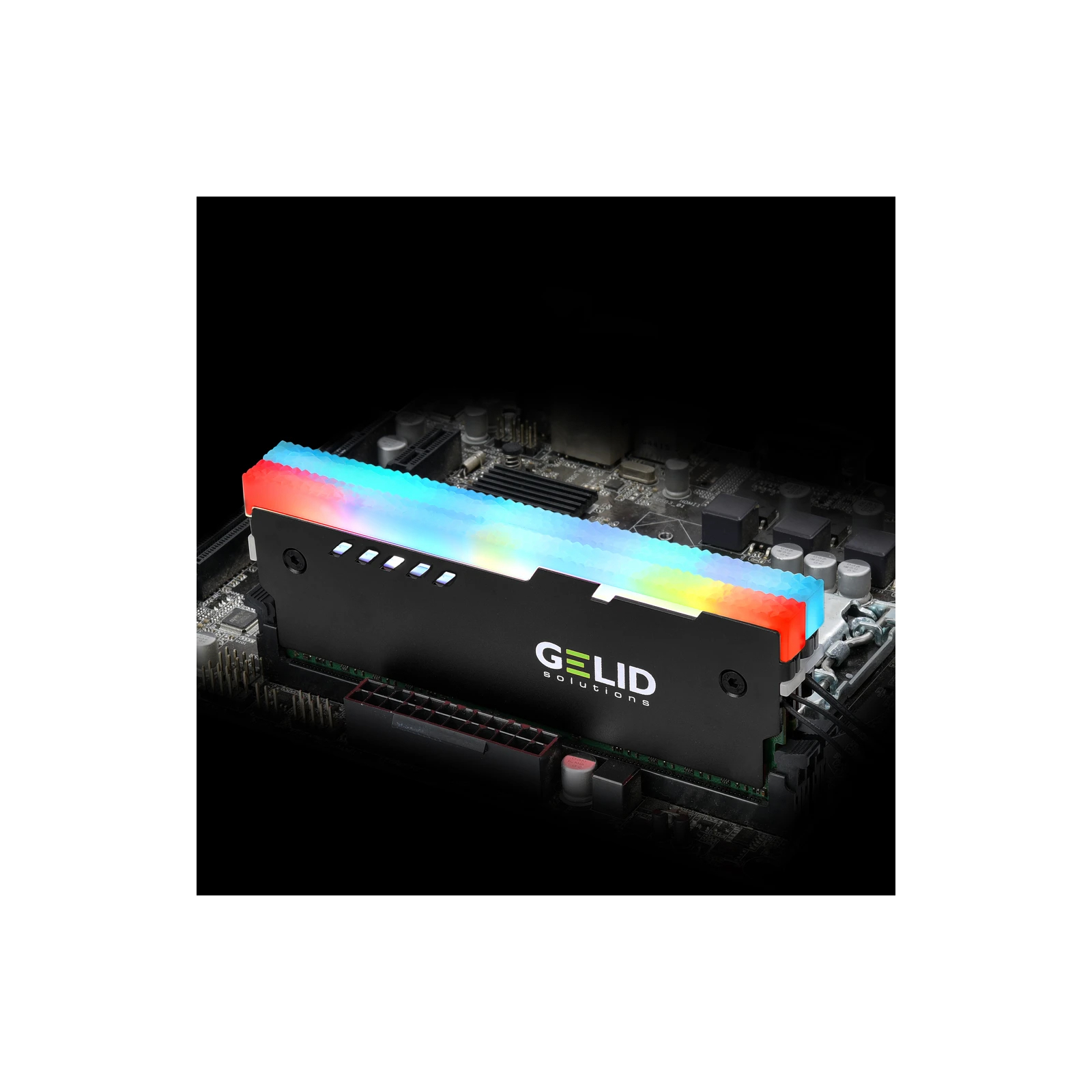 Охлаждение для памяти Gelid Solutions Lumen RGB RAM Memory Cooling Black (GZ-RGB-01) изображение 6