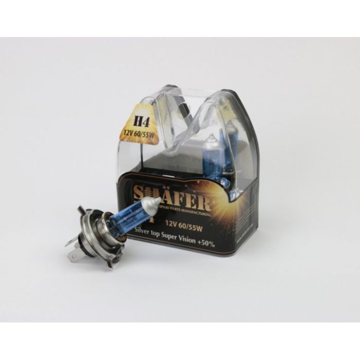 Автолампа SHAFER H412V60/55WSilvertopSuperVision+50 (SL3004S)