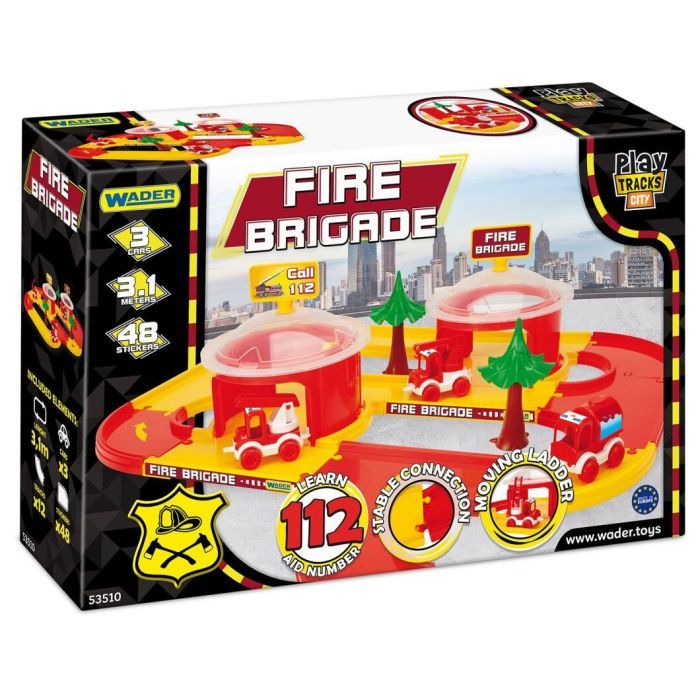 Игровой набор Wader Play Tracks City – набор пожарная (53510)