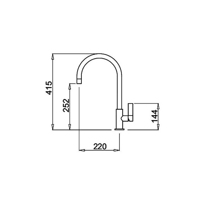 Змішувач Elleci Volta white 96 зображення 4