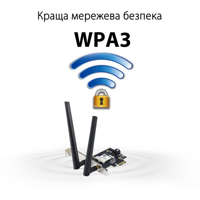 Мережева карта Wi-Fi ASUS PCE-AXE5400 зображення 3